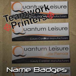 Name Badges Teamwork Printers