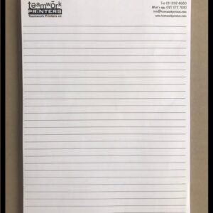 A4 Pads - 1 Colour Print