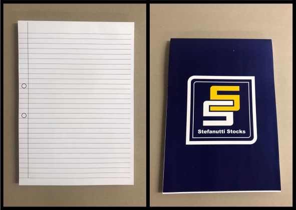 A4 Pads -1 Colour Print - Punched With Wrap Around Cover - Image 2