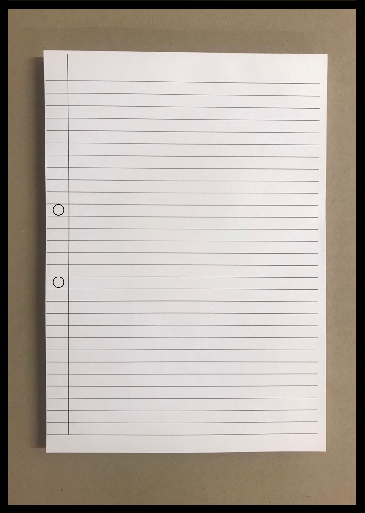 A4 Pads -1 Colour Print - Punched With Wrap Around Cover